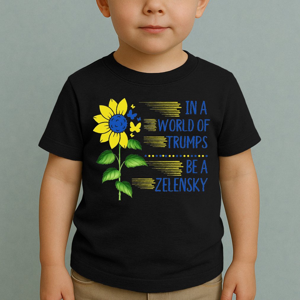 Zelensky Ukraine Support In A World Of Trumps Be A Zelensky Toddler T-Shirt