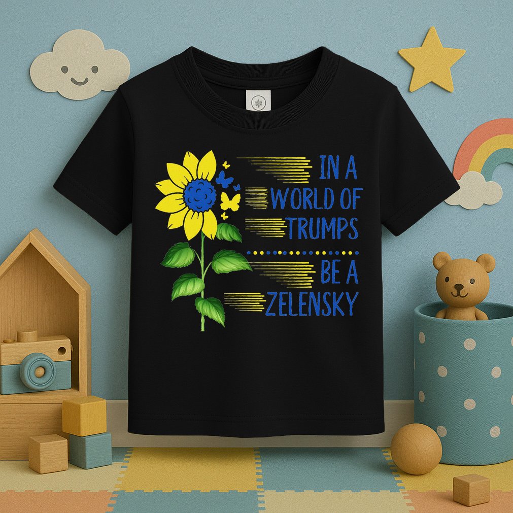 Zelensky Ukraine Support In A World Of Trumps Be A Zelensky Toddler T-Shirt