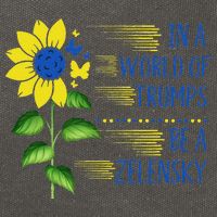 Zelensky Ukraine Support In A World Of Trumps Be A Zelensky Cotton Canvas Backpack