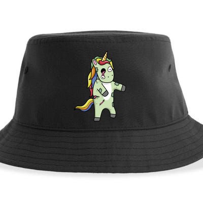 Zombie Unicorn Sustainable Bucket Hat