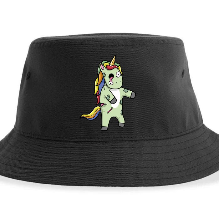 Zombie Unicorn Sustainable Bucket Hat