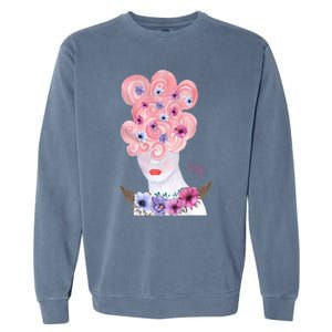 Zodiac Virgo Astrology The Maiden Earth Funny Gift Garment-Dyed Sweatshirt