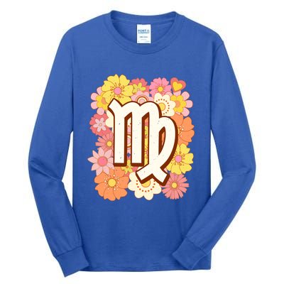 Zodiac Virgo Astrology Birthday Decorations Gift Tall Long Sleeve T-Shirt