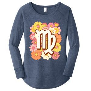 Zodiac Virgo Astrology Birthday Decorations Great Gift Women's Perfect Tri Tunic Long Sleeve Shirt