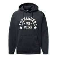 Zuckerberg Vs Elon Musk Performance Fleece Hoodie