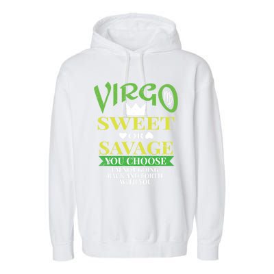 Zodiac Virgo Facts Astrology Gift Funny Quote Horoscope Gift Garment-Dyed Fleece Hoodie