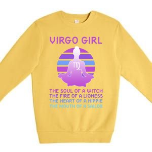 Zodiac Virgo Great Gift Premium Crewneck Sweatshirt