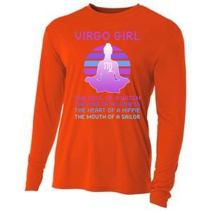 Zodiac Virgo Great Gift Cooling Performance Long Sleeve Crew