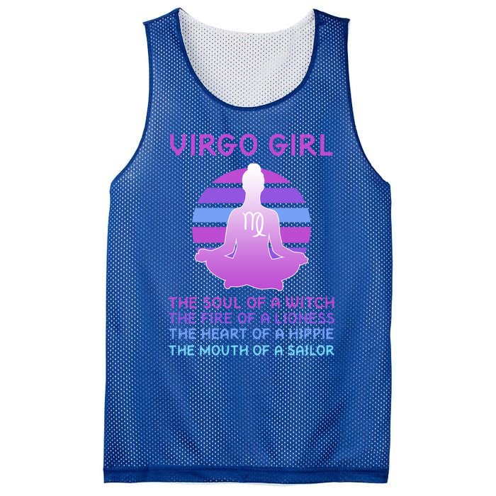 Zodiac Virgo Great Gift Mesh Reversible Basketball Jersey Tank