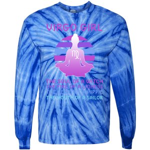 Zodiac Virgo Great Gift Tie-Dye Long Sleeve Shirt