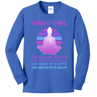 Zodiac Virgo Great Gift Kids Long Sleeve Shirt