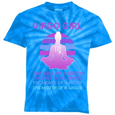 Zodiac Virgo Great Gift Kids Tie-Dye T-Shirt