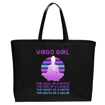 Zodiac Virgo Great Gift Cotton Canvas Jumbo Tote