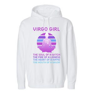 Zodiac Virgo Great Gift Garment-Dyed Fleece Hoodie