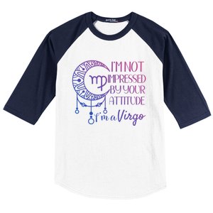 Zodiac Virgo Stuff Birthday Virgo Gift Not Impressed Gift Baseball Sleeve Shirt