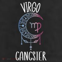 Zodiac Virgo Stuff Virgo Gangster Celestial Moon Gift 7 Panel Mesh Trucker Snapback Hat