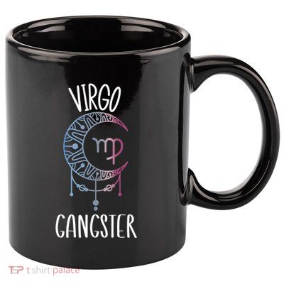 Zodiac Virgo Stuff Virgo Gangster Celestial Moon Gift 11oz C Handle Ceramic Mug