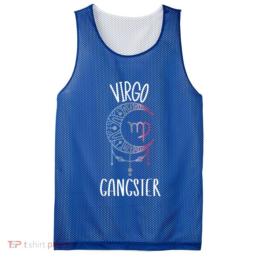 Zodiac Virgo Stuff Virgo Gangster Celestial Moon Gift Mesh Reversible Basketball Jersey Tank