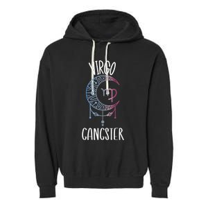 Zodiac Virgo Stuff Virgo Gangster Celestial Moon Gift Garment-Dyed Fleece Hoodie