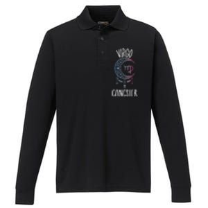 Zodiac Virgo Stuff Virgo Gangster Celestial Moon Gift Performance Long Sleeve Polo