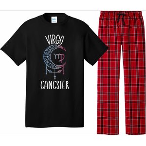 Zodiac Virgo Stuff Virgo Gangster Celestial Moon Gift Pajama Set