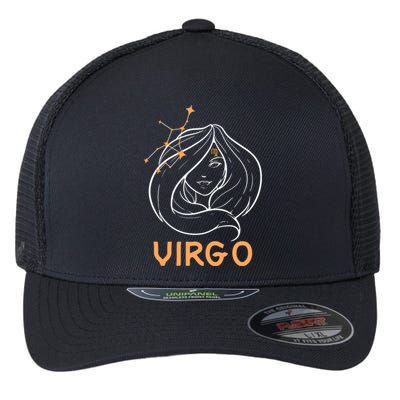 Zodiac Virgo Virgo Symbol Gift Flexfit Unipanel Trucker Cap