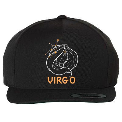 Zodiac Virgo Virgo Symbol Gift Wool Snapback Cap