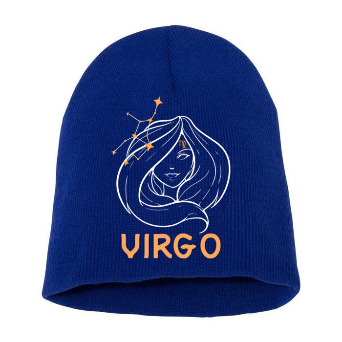 Zodiac Virgo Virgo Symbol Gift Short Acrylic Beanie