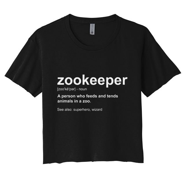 Zoologist Wild Animal Keeper Zoological Zookeeper Crop Top