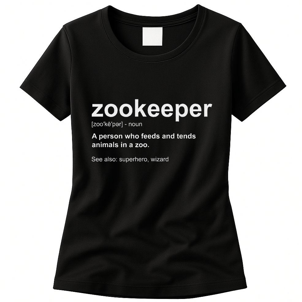 Zoologist Wild Animal Keeper Zoological Zookeeper Womens T-Shirt