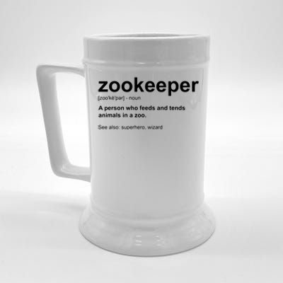 Zoologist Wild Animal Keeper Zoological Zookeeper Beer Stein