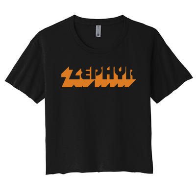 Zephyr Wind Classic Retro Team Vintage Skate Surf Vibe Style Women's Crop Top Tee