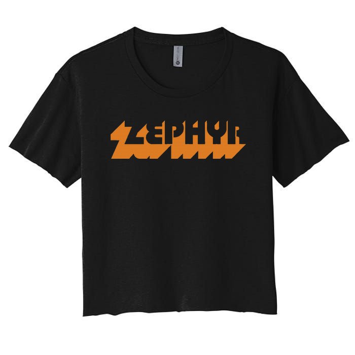 Zephyr Wind Classic Retro Team Vintage Skate Surf Vibe Style Women's Crop Top Tee