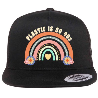 Zero Waste Earth Day Waste Aget Reduce Reuse Recycle Gift Flat Bill Trucker Hat