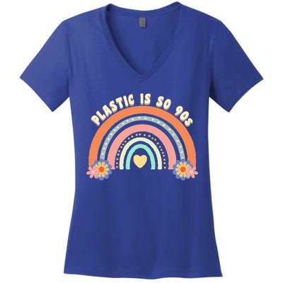 Zero Waste Earth Day Waste Aget Reduce Reuse Recycle Gift Women's V-Neck T-Shirt