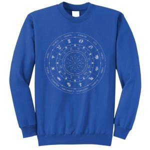 Zodiac Wheel Friend Zodiac Horoscope Astrology Meaningful Gift Tall Sweatshirt