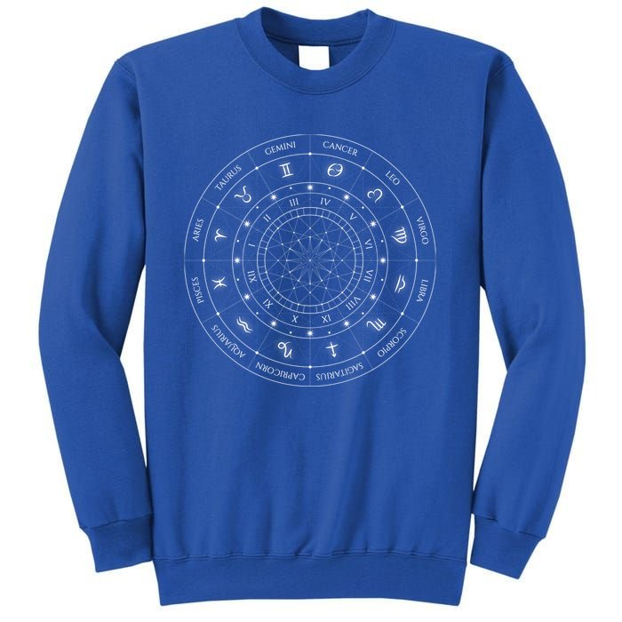 Zodiac Wheel Friend Zodiac Horoscope Astrology Meaningful Gift Tall Sweatshirt