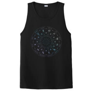 Zodiac Wheel Friend Zodiac Horoscope Astrology Gift PosiCharge Competitor Tank