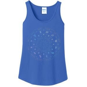 Zodiac Wheel Friend Zodiac Horoscope Astrology Gift Ladies Essential Tank