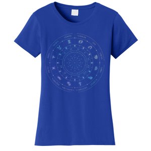 Zodiac Wheel Friend Zodiac Horoscope Astrology Gift Women's T-Shirt