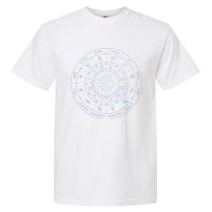 Zodiac Wheel Friend Zodiac Horoscope Astrology Gift Garment-Dyed Heavyweight T-Shirt