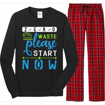 Zero Waste Please Start Now Long Sleeve Pajama Set