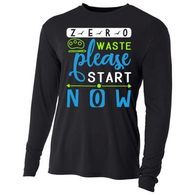 Zero Waste Please Start Now Cooling Performance Long Sleeve Crew