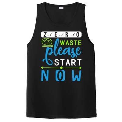 Zero Waste Please Start Now PosiCharge Competitor Tank