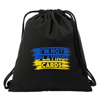 Zelenskyy Words Playing Cards Drawstring Bag