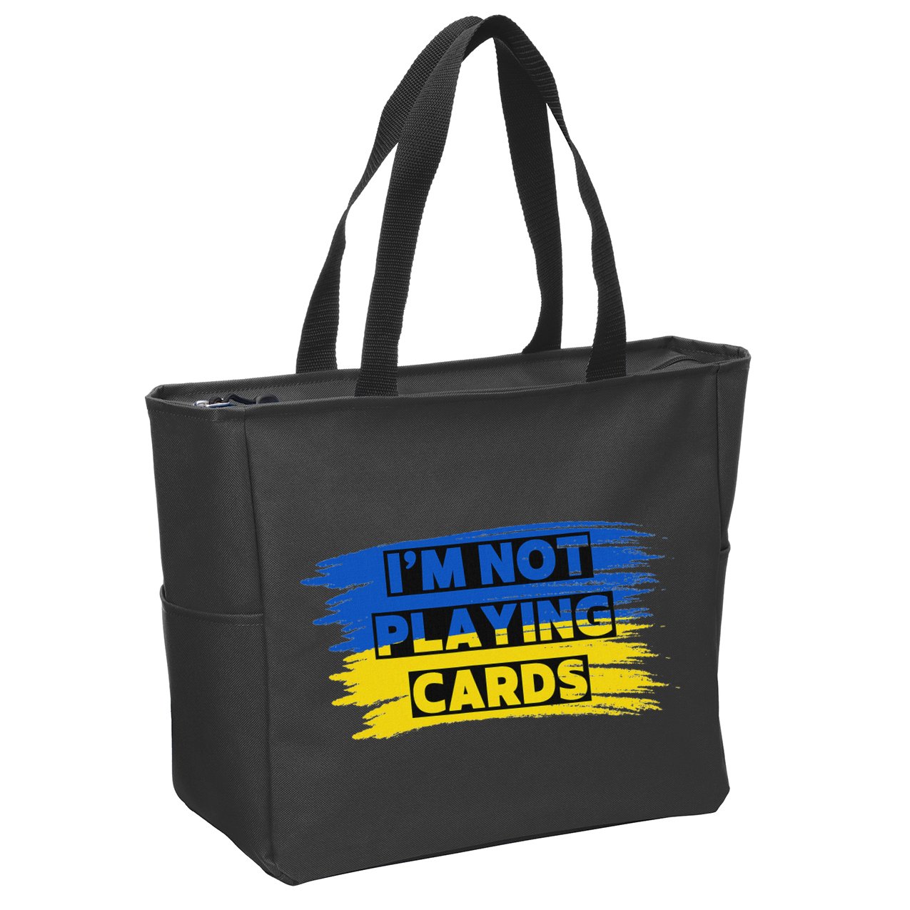 Zelenskyy Words Playing Cards Zip Tote Bag