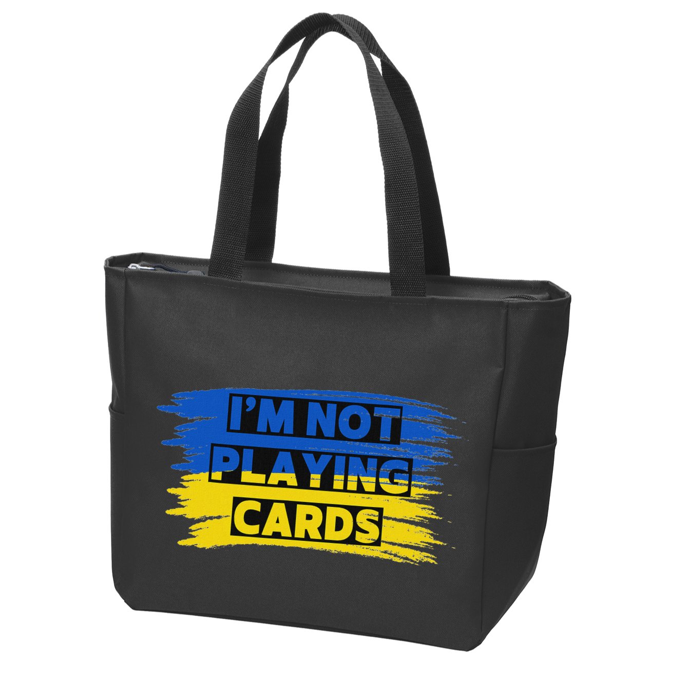 Zelenskyy Words Playing Cards Zip Tote Bag