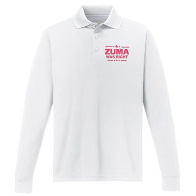 Zuma Was Right Performance Long Sleeve Polo