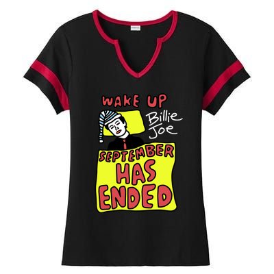 Zoebreadtok Wake Up Billie Joe September Has Ended Ladies Halftime Notch Neck Tee