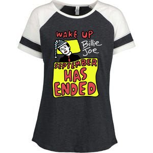 Zoebreadtok Wake Up Billie Joe September Has Ended Enza Ladies Jersey Colorblock Tee